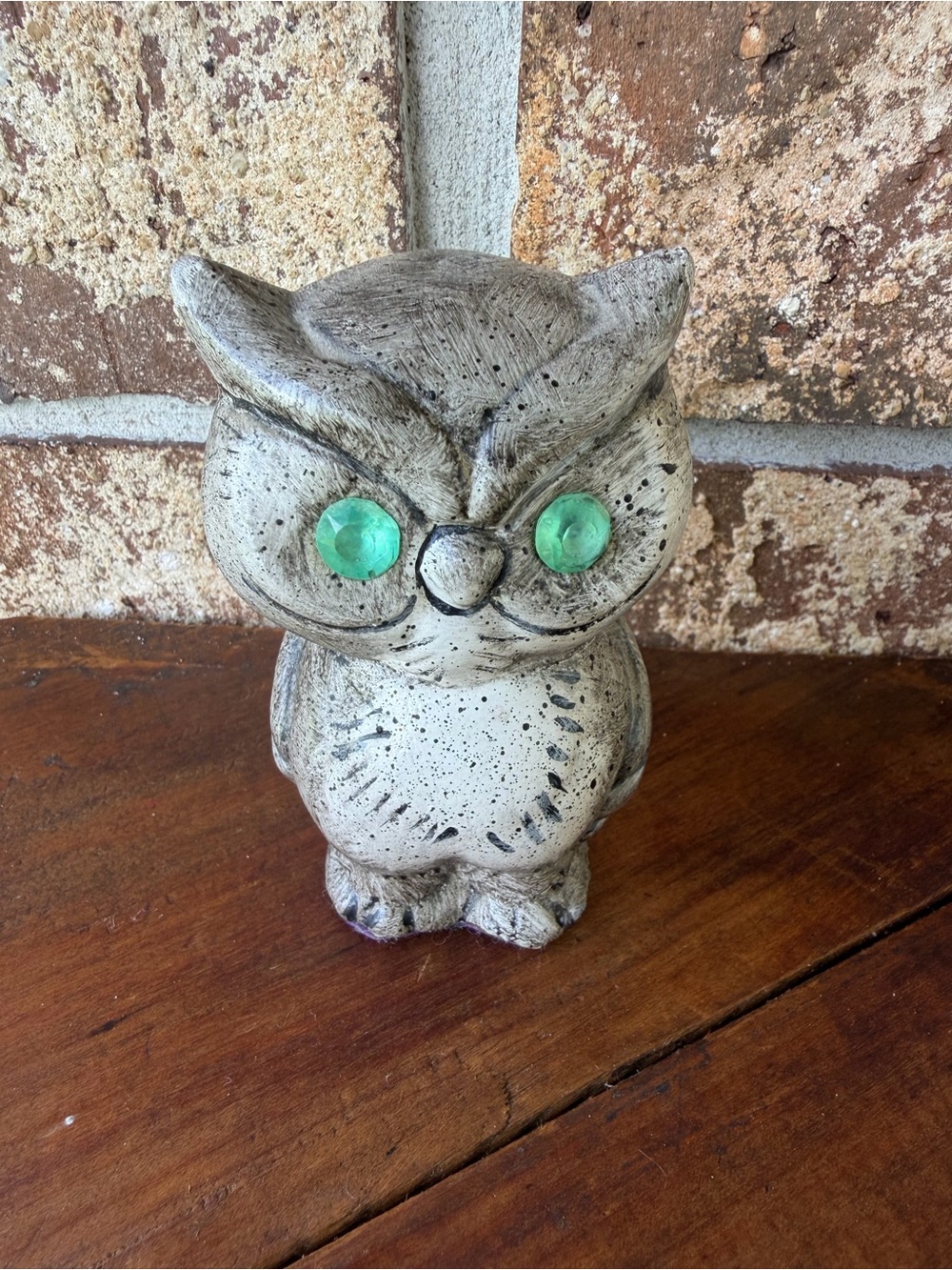 Vintage Mid-Century Ceramic Owl Figurine 4” Tall Adorable!